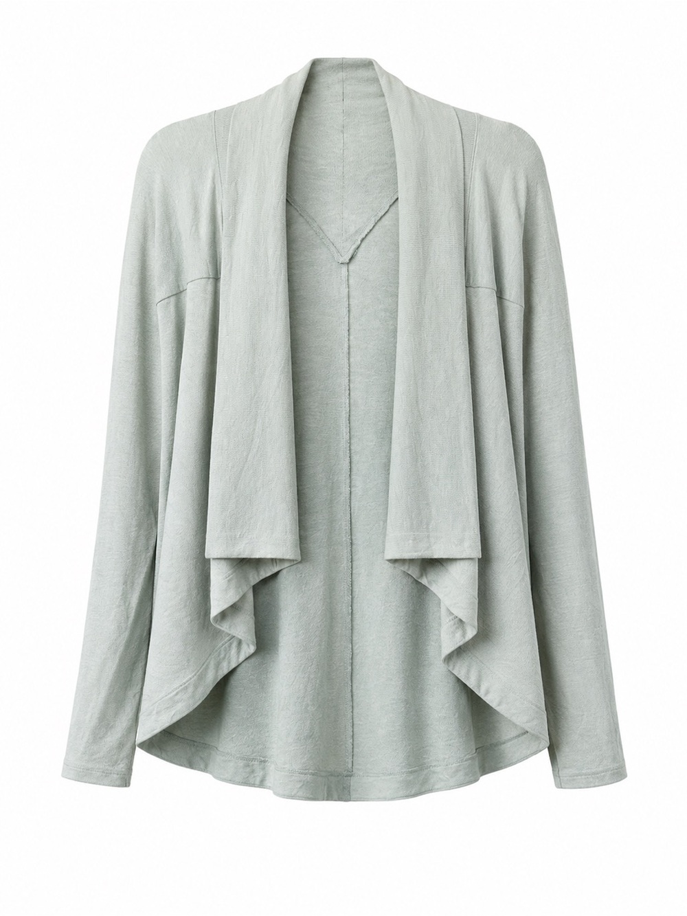 Athleta Mint Green Waterfall Draped Open Front Cardigan XXS